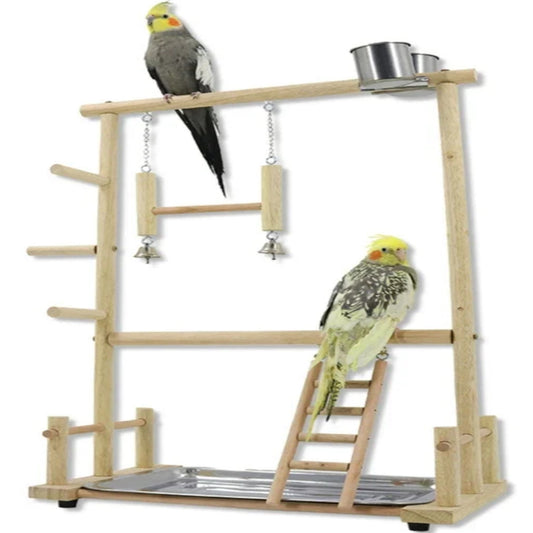 Dual Level Parrot Playstand