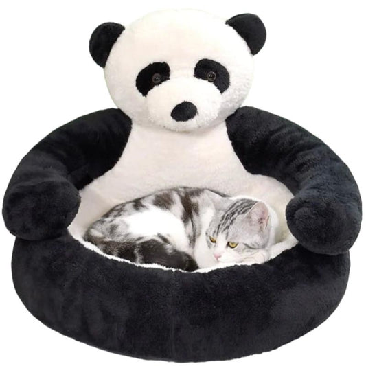 Cozy Panda Cat Bed