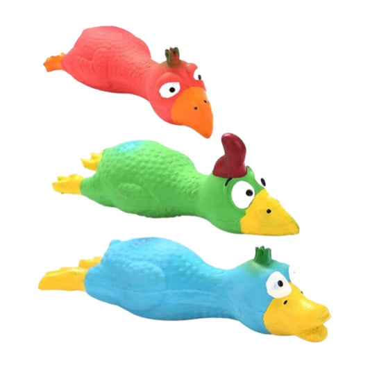 Squeaky Chicken Dog Toy