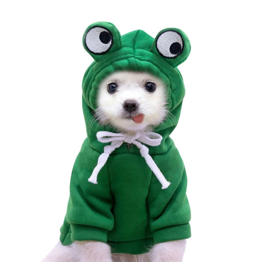 Froggy Pup Hoodie: Green and Adorable