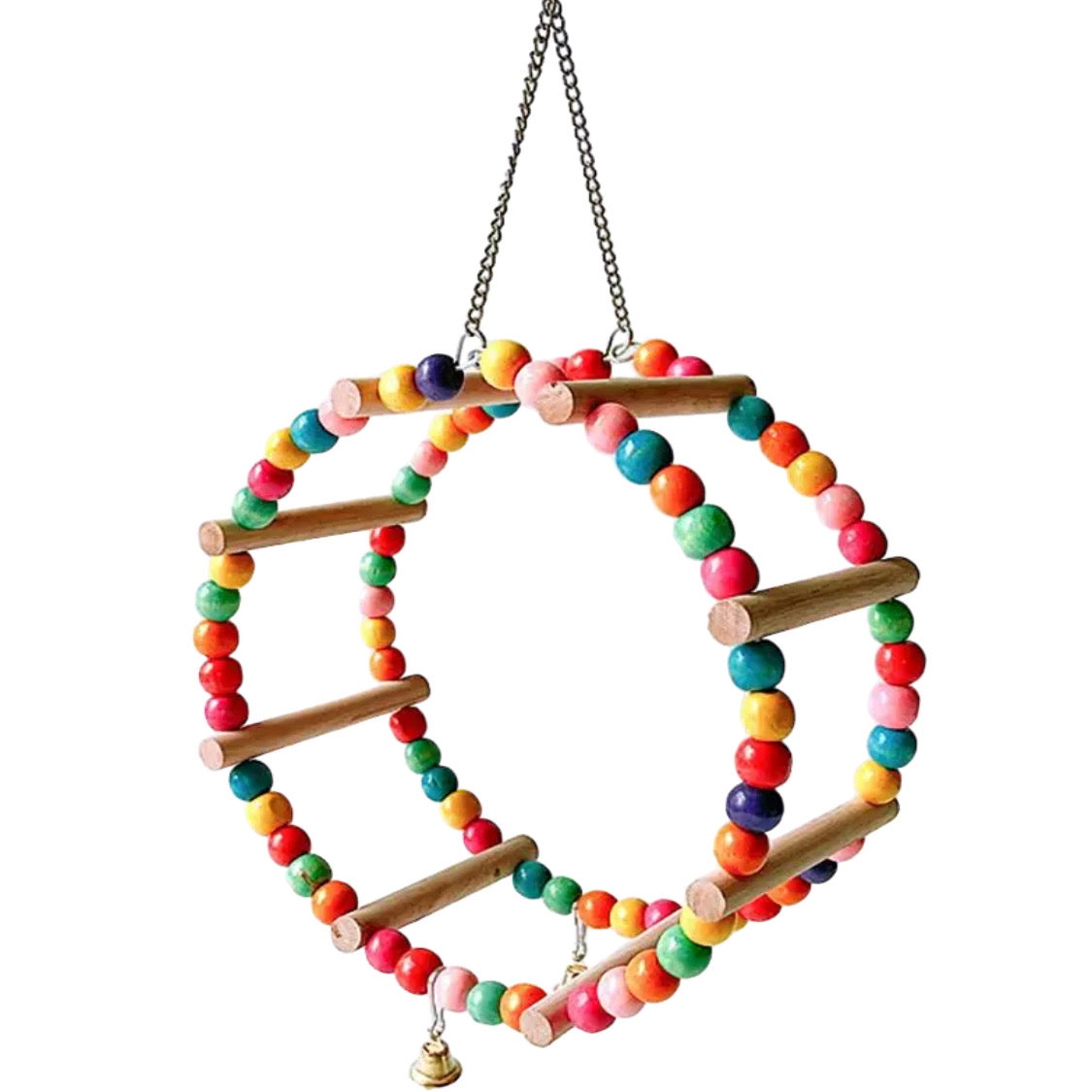 Colorful Beaded Bird Swing