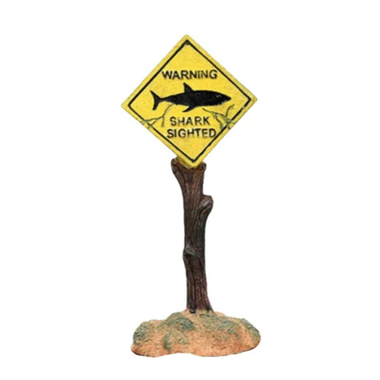 Decorative Shark Warning Sign For Fish Aquarium