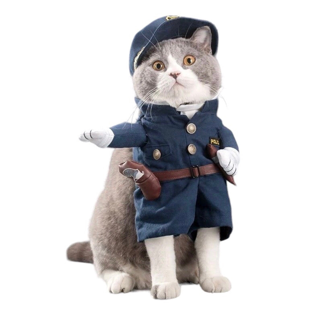 Feline Police Officer Uniform