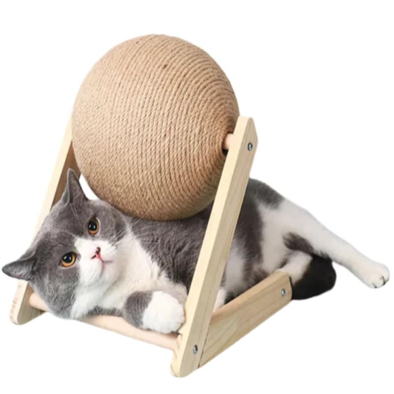 Wooden Cat Scratcher Stand