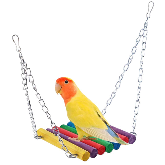 Colorful Hanging Bird Swing