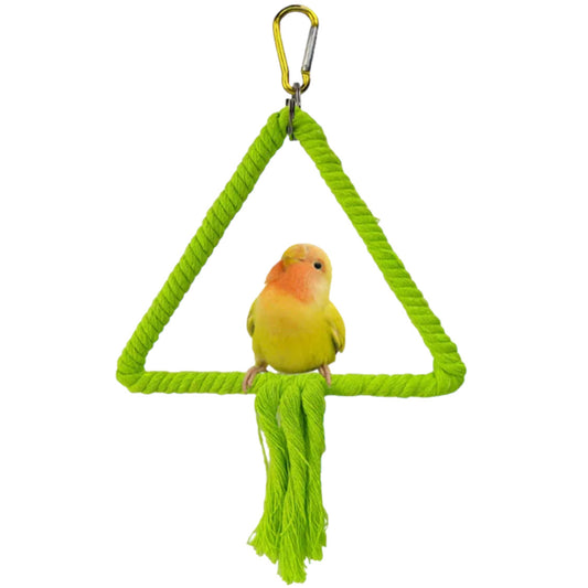 Triangular Hanging Bird Perch