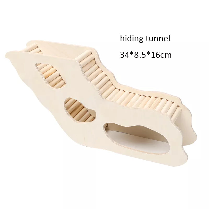 Curved Wooden Hamster Ramp