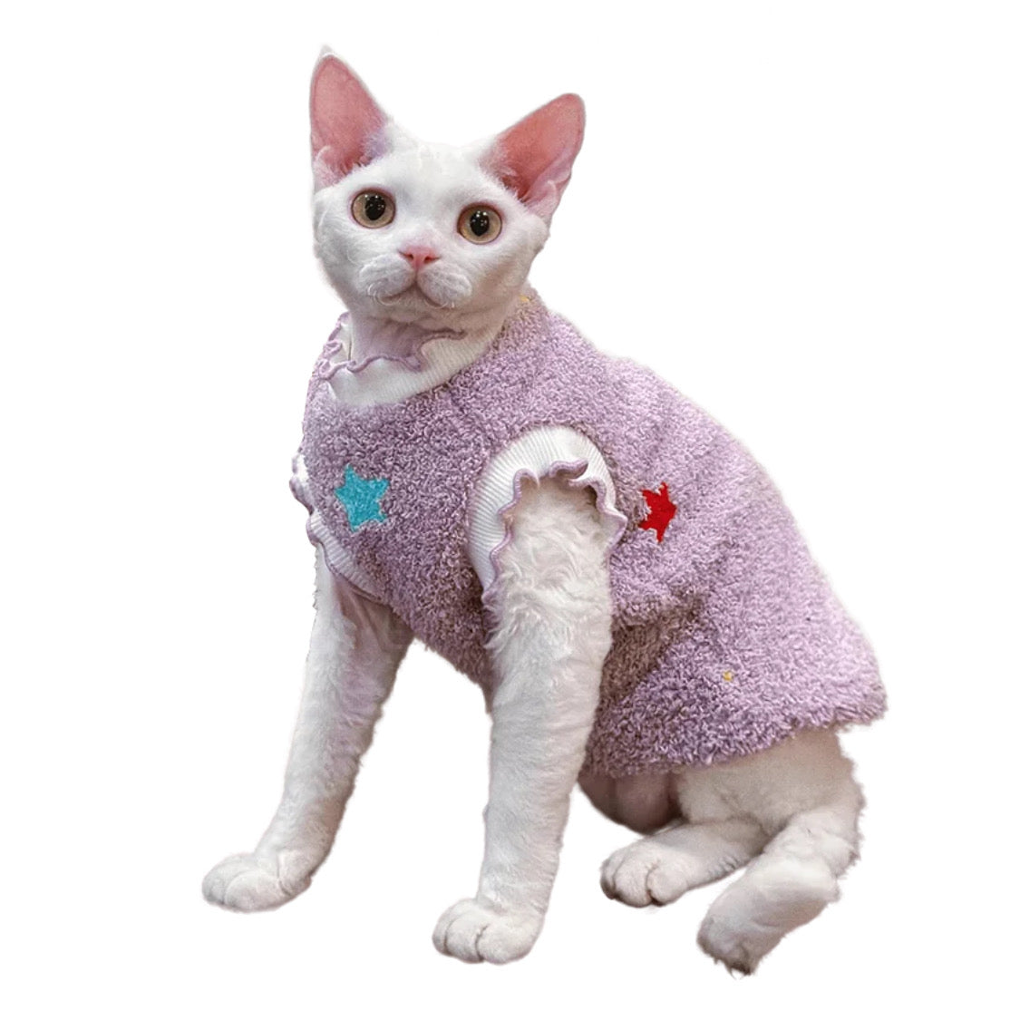 Purple Stylish Cat Pullover