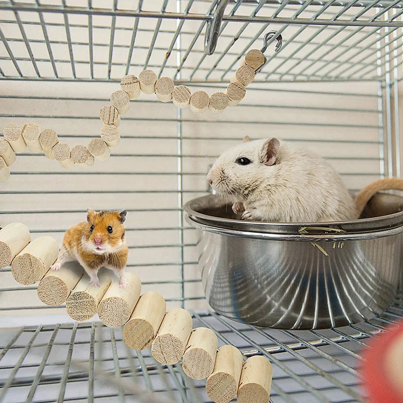 Hamster Habitat Wooden Steps