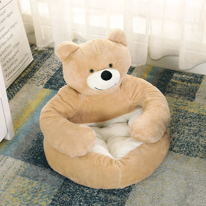 Plush Bear Pet Bed