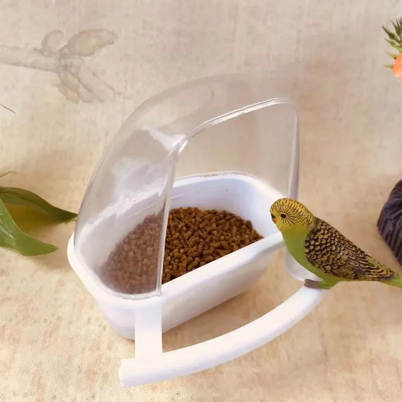 Transparent Plastic Bird Feeder