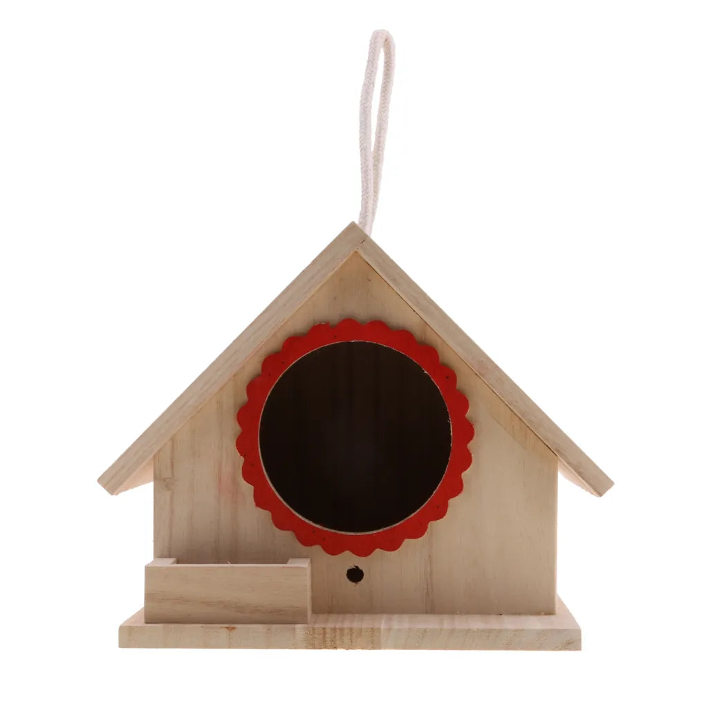 Charming Garden Birdhouse with Perch