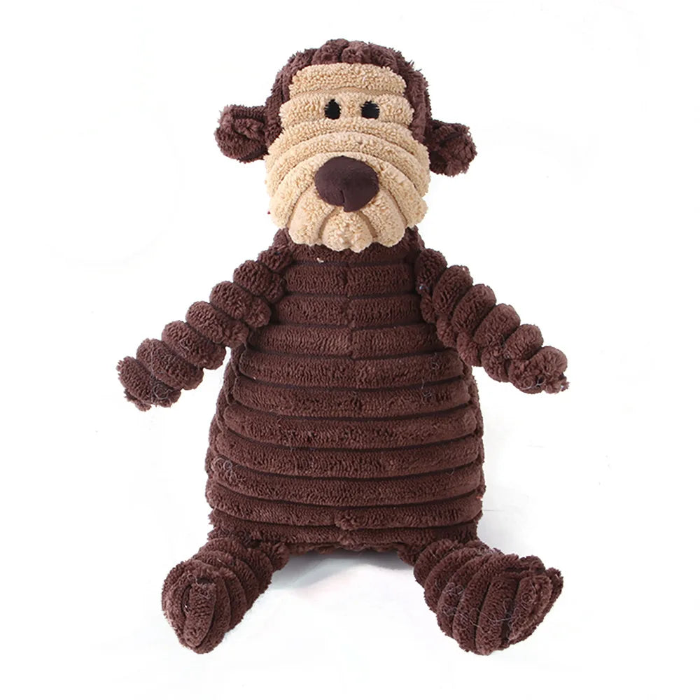 Soft Monkey Huggable Companion For Puppies