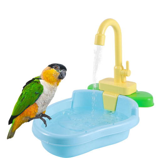 Colorful Bird Shower Tub