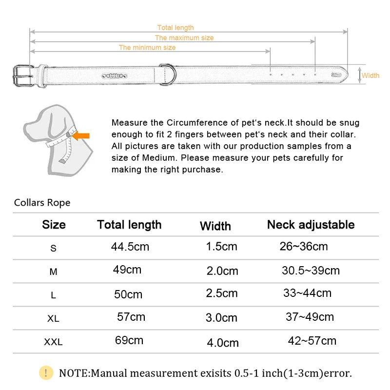 Adjustable Nylon Dog Collar