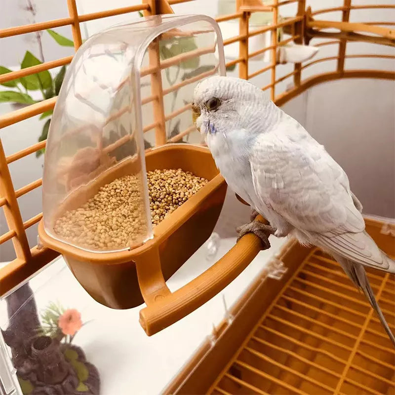 Transparent Plastic Bird Feeder