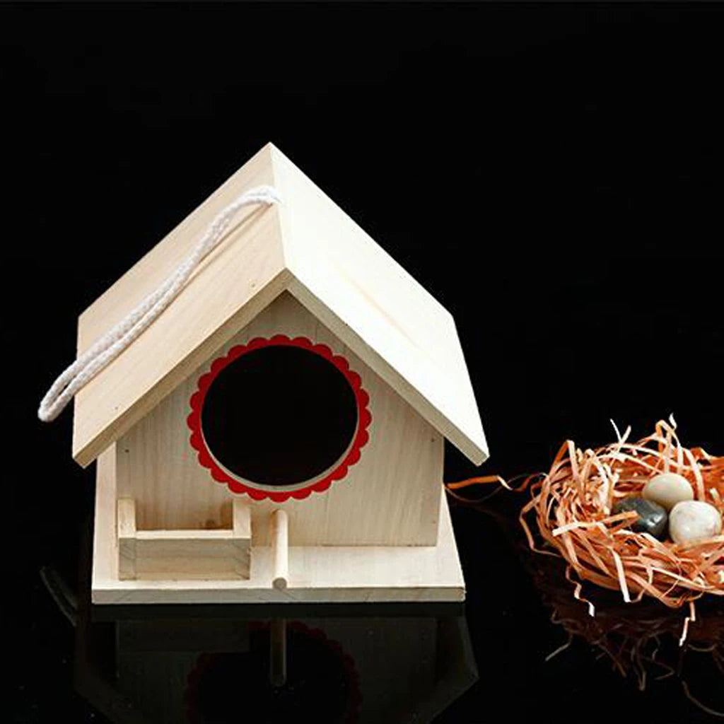 Charming Garden Birdhouse with Perch