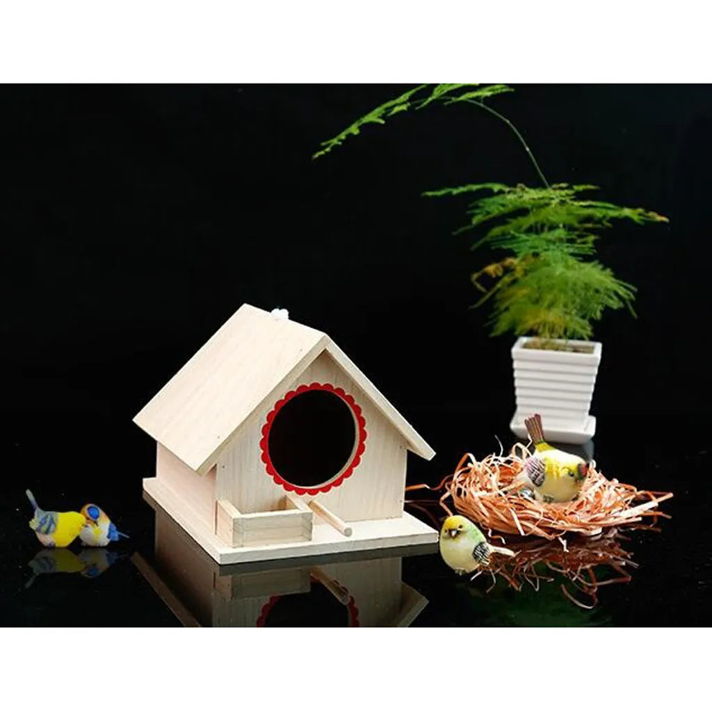 Charming Garden Birdhouse with Perch