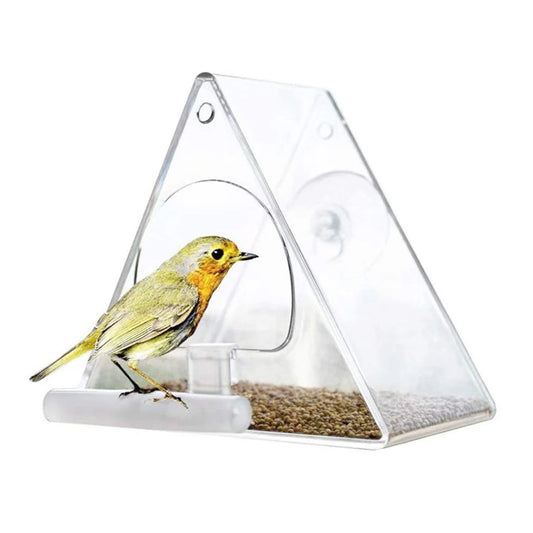 Transparent Bird Window Feeder