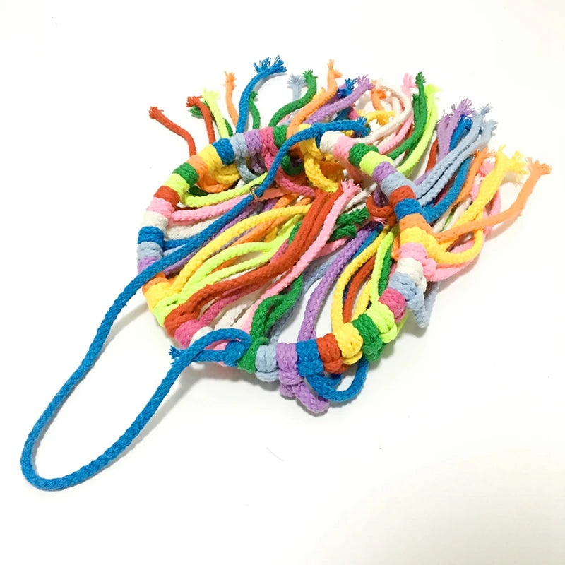 Colorful Bird Rope Basket