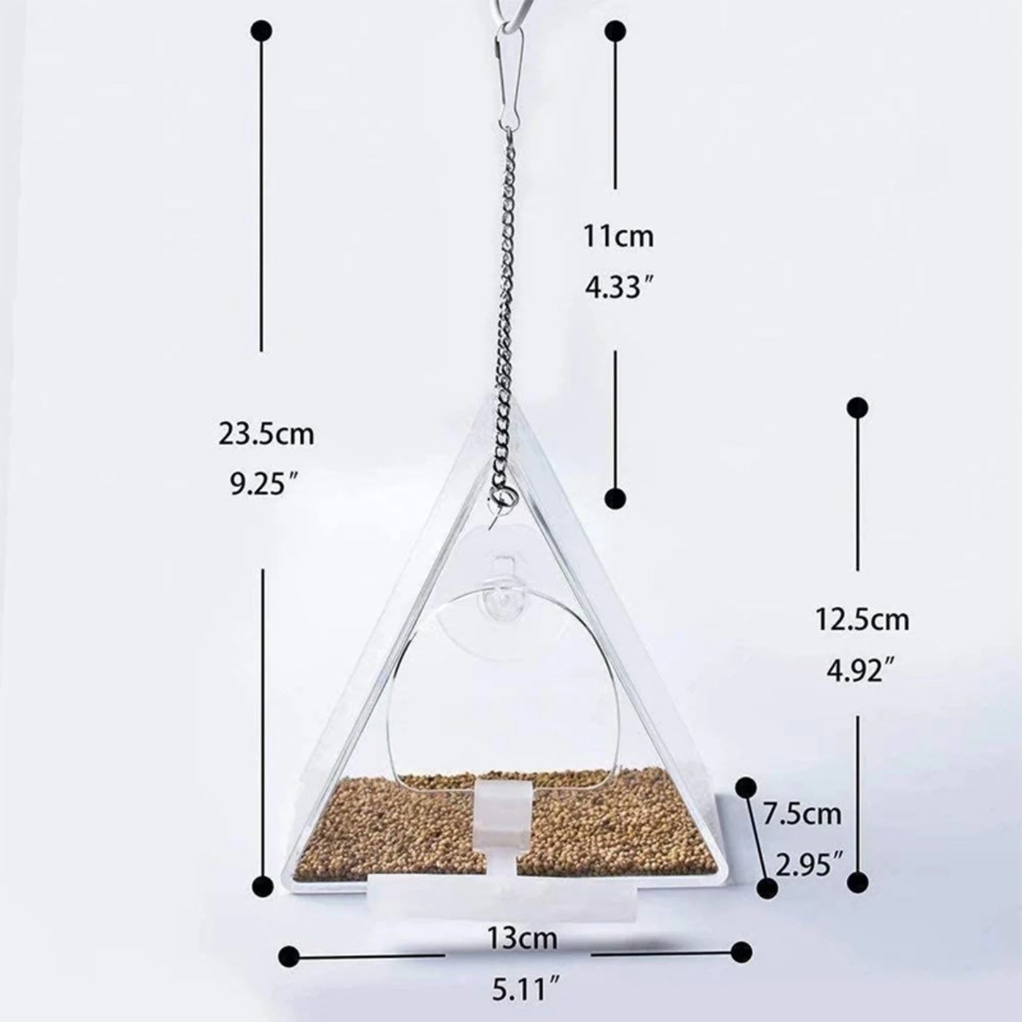 Transparent Bird Window Feeder