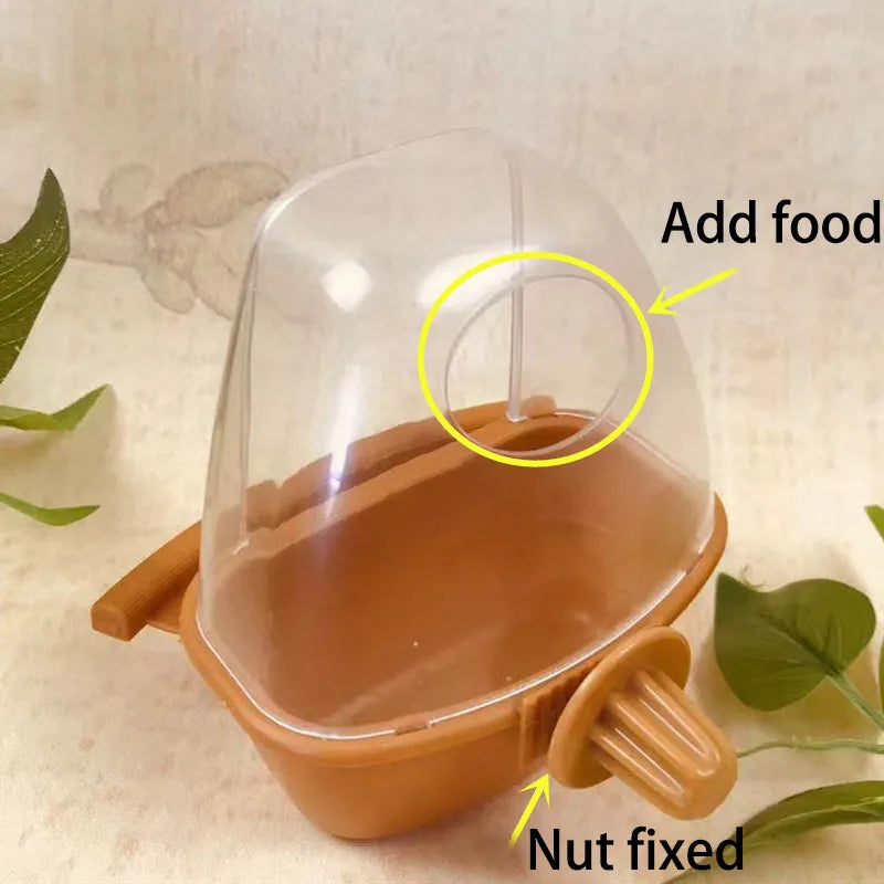 Transparent Plastic Bird Feeder