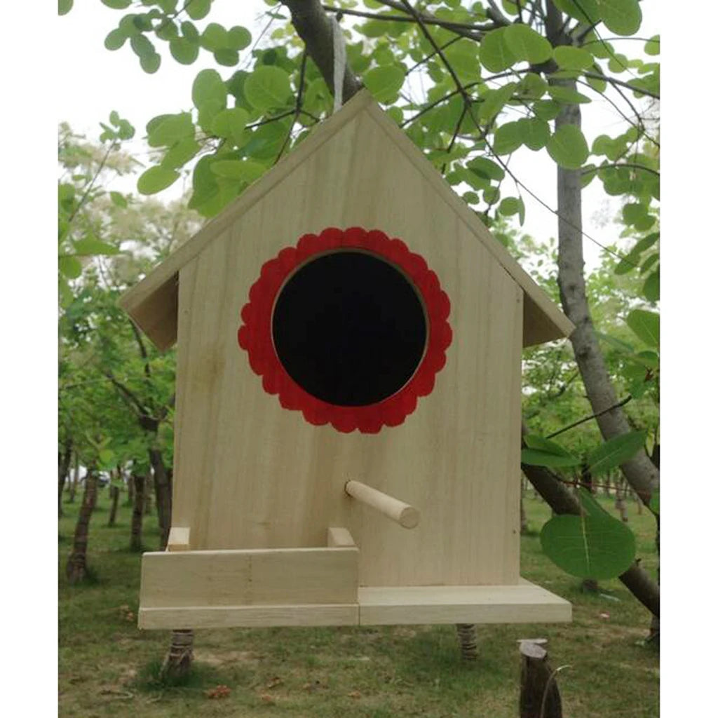 Charming Garden Birdhouse with Perch