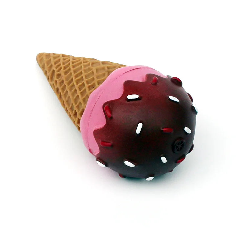 Squeaky Ice Cream Toy For Pets