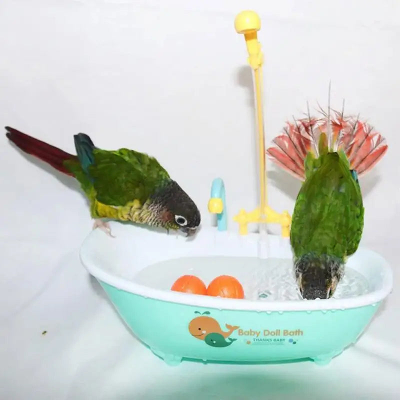 Interactive Parrot Bathing Tub with shower