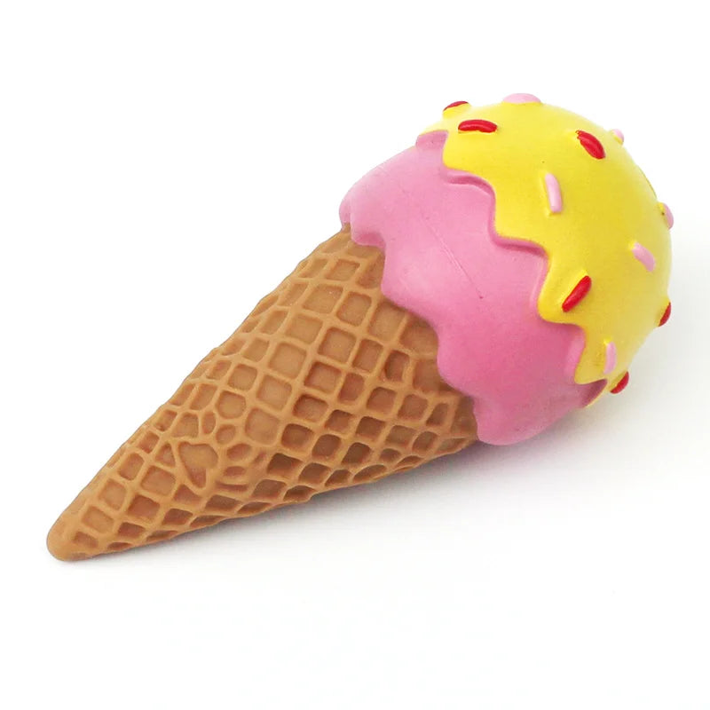 Squeaky Ice Cream Toy For Pets