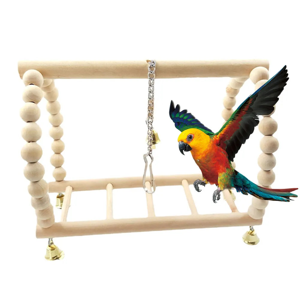 Beaded Parrot Play Ladder