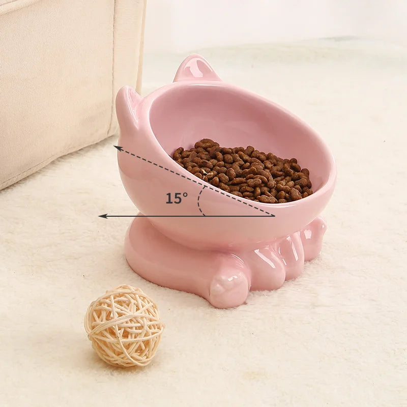 Kitty Food Ceramic Bowl