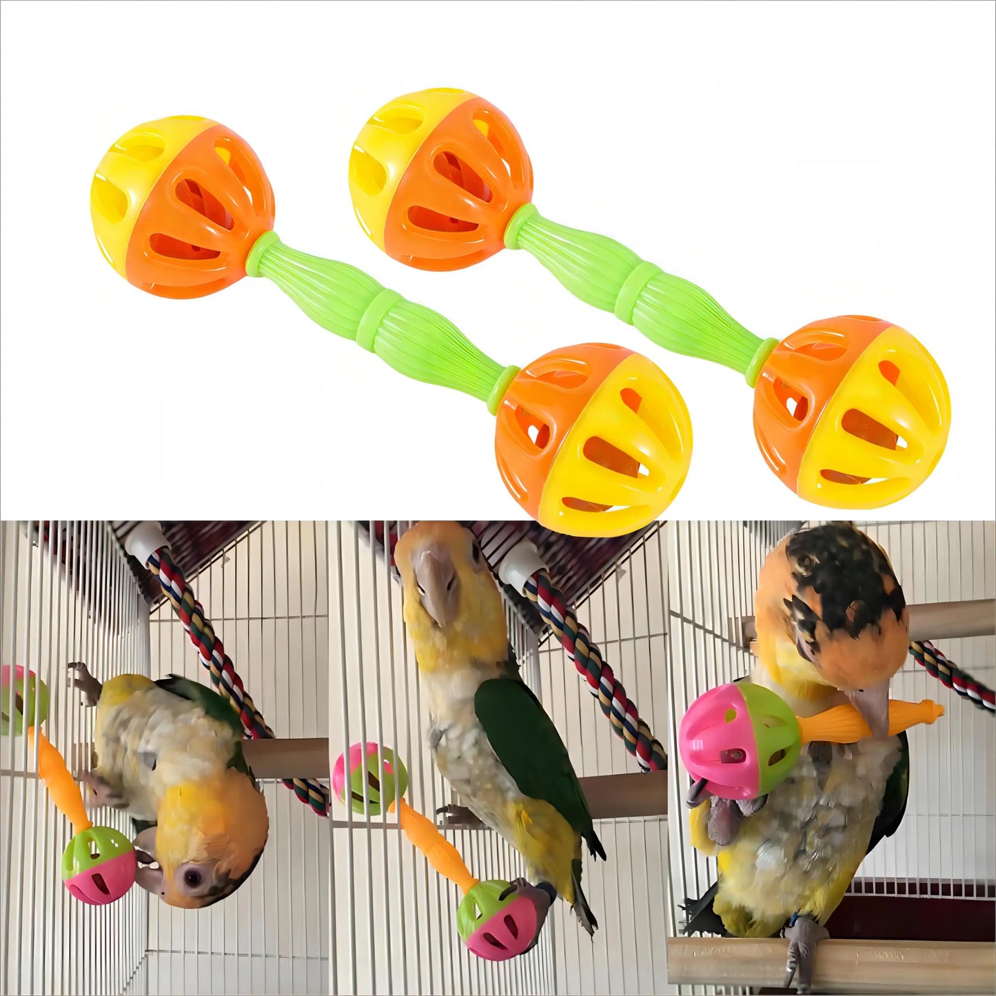 Interactive Parrot Rattle Toy