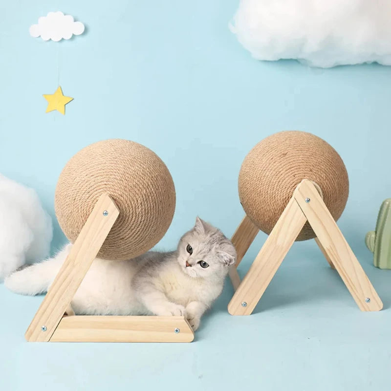 Wooden Cat Scratcher Stand