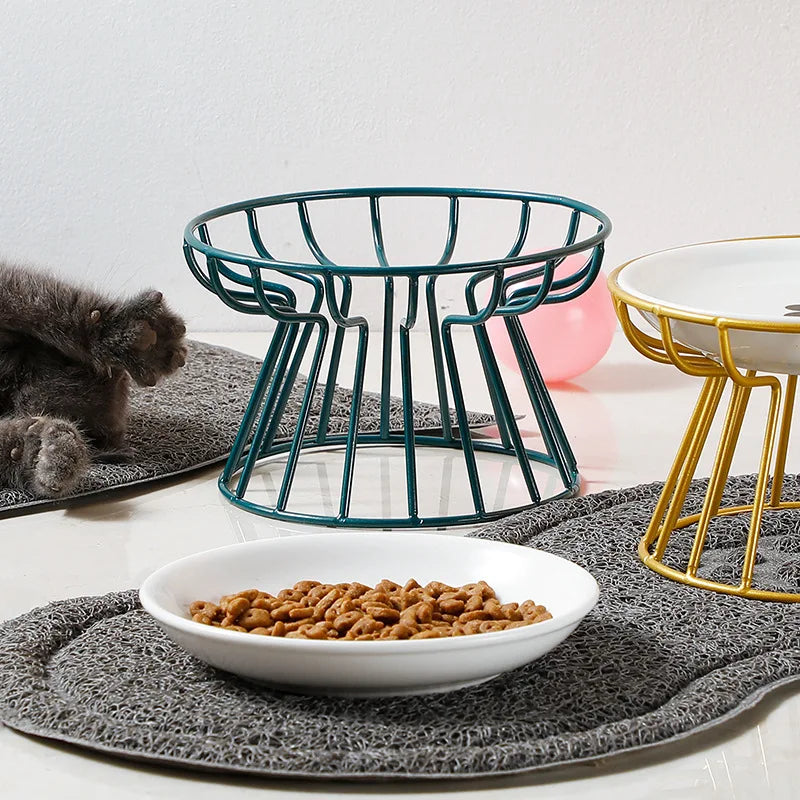 Raised Cat Feeder Dish