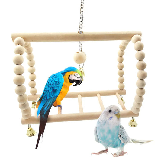 Beaded Parrot Play Ladder