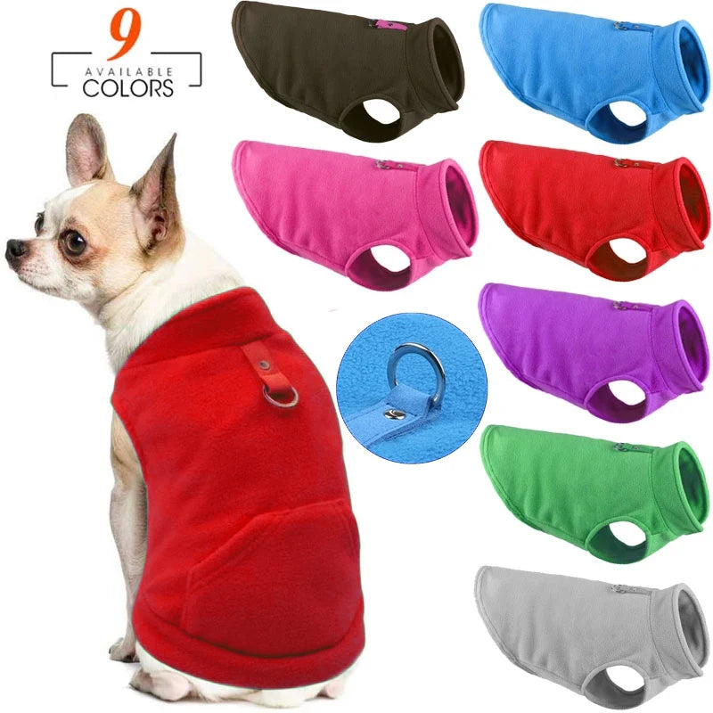 Fleece Dog Harness Jacket - Comfortable Warmth for Every Walk