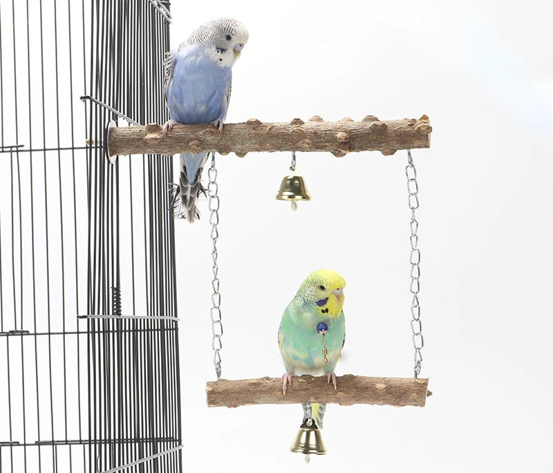 Bell Adorned Bird Swing