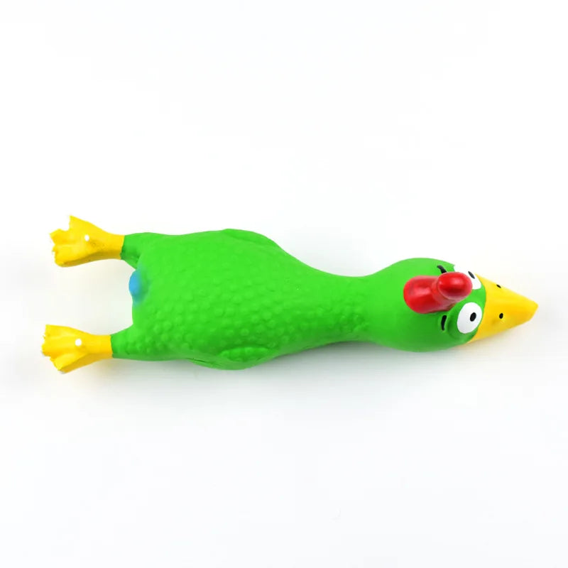 Squeaky Chicken Dog Toy