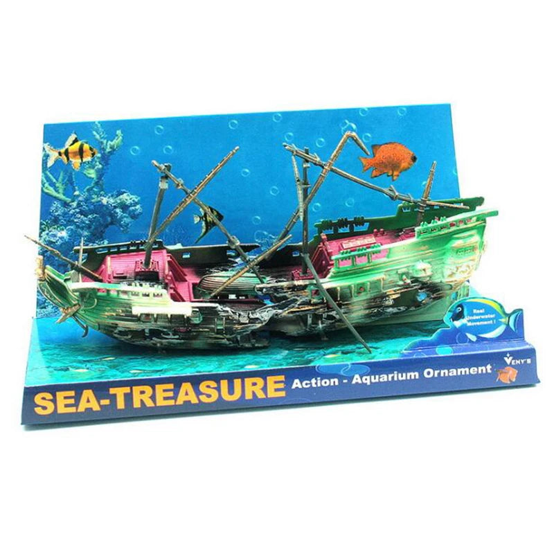 Pirate Ship Aquarium Decor