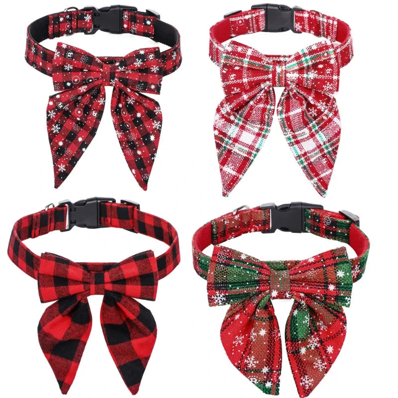 Plaid Holiday Pet Collar