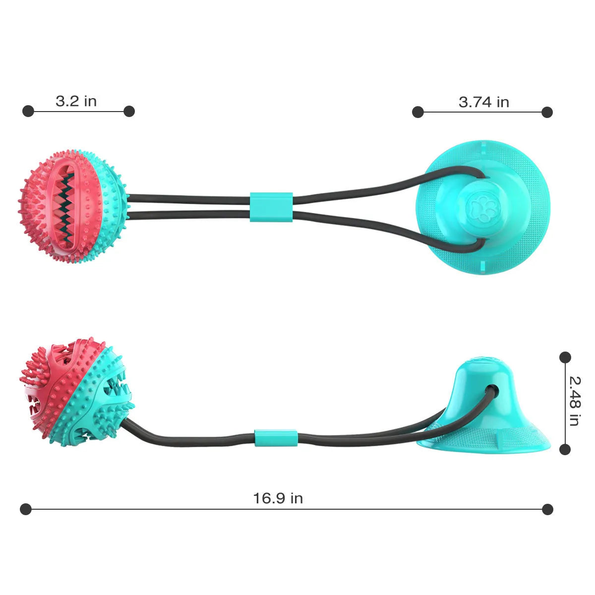 Tugging Dog Ball Toy