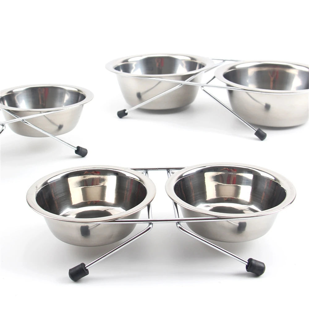 Raised Stainless Steel Bowls