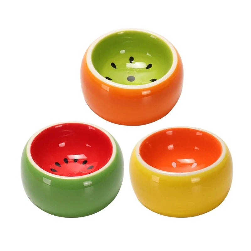 Colorful Ceramic Hamster Bowl