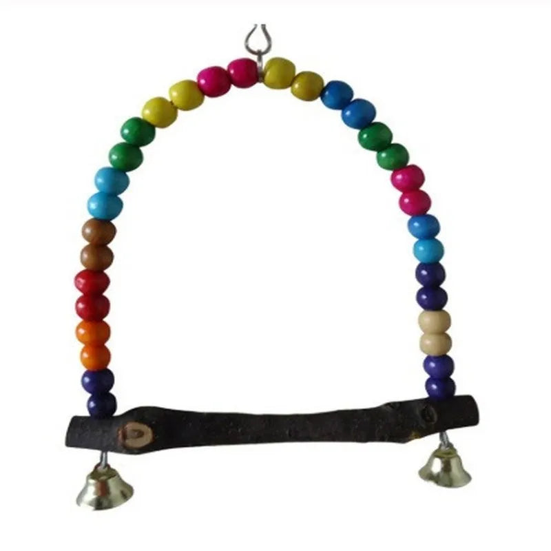 Beaded Parrot Swing Toy