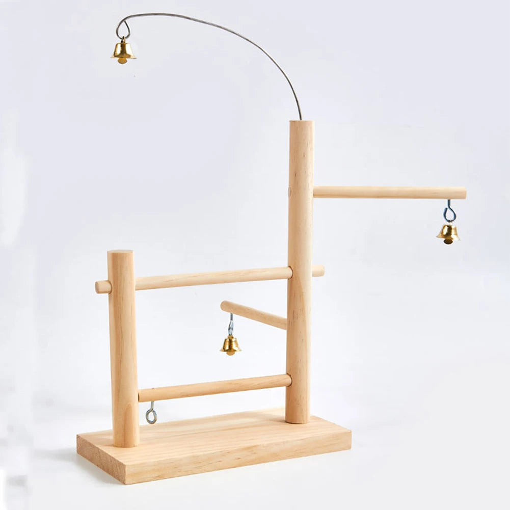 Parrot Perch with Bells