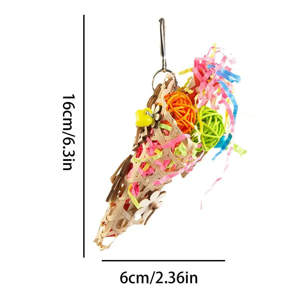 Chewable Parrot Playtime Cone