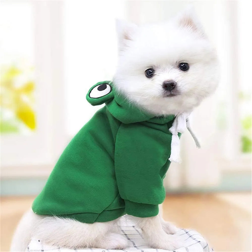 Froggy Pup Hoodie: Green and Adorable