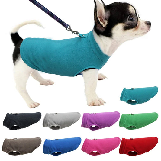 Fleece Dog Harness Jacket - Comfortable Warmth for Every Walk