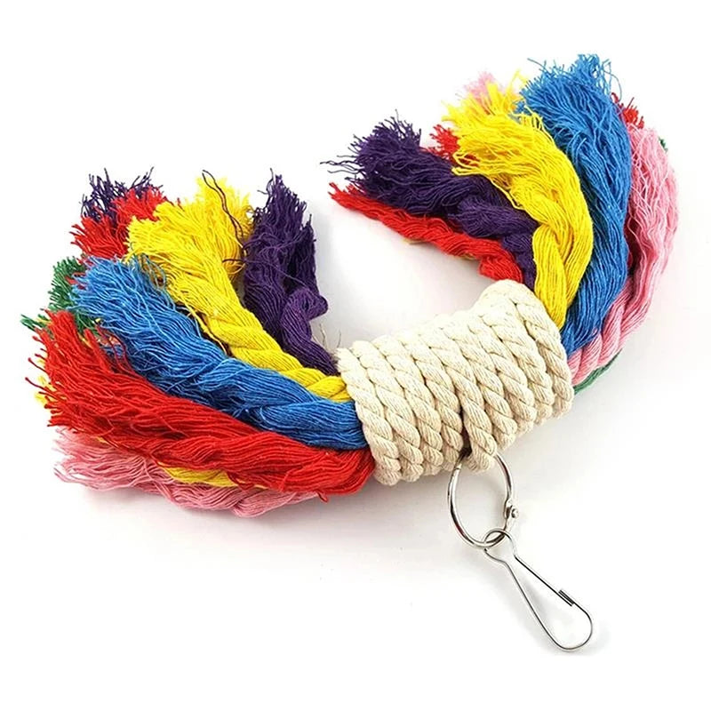 Rainbow Rope Parrot Perch